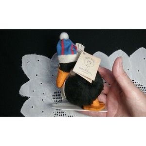 Vtg Soft Ball Creatures Douglas Penguin by Jeanne Miller-Clark Handmade Plush